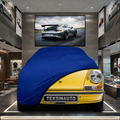 PORSCHE 911 COUPE (G) 1973-1989 Custom Fit Indoor Car Cover Soft Stretch Black Gray Blue Red Dust Protection Garage Cover Laser Cut + Bag