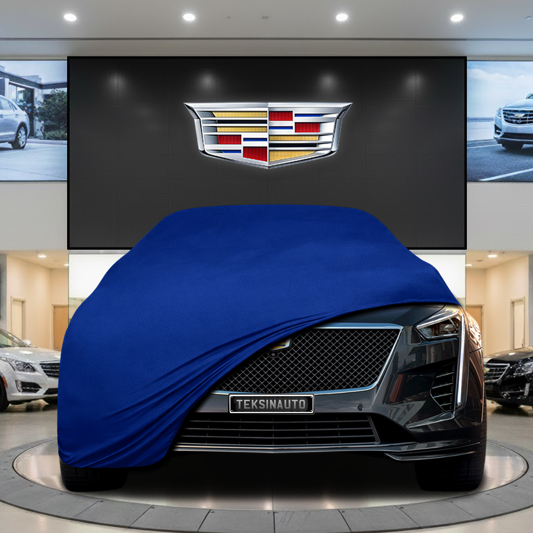 Cadillac CT4 (2019) Custom Fit Indoor Car Cover Soft Stretch Black Gray Blue Red Dust Protection Garage Cover Laser Cut + Bag