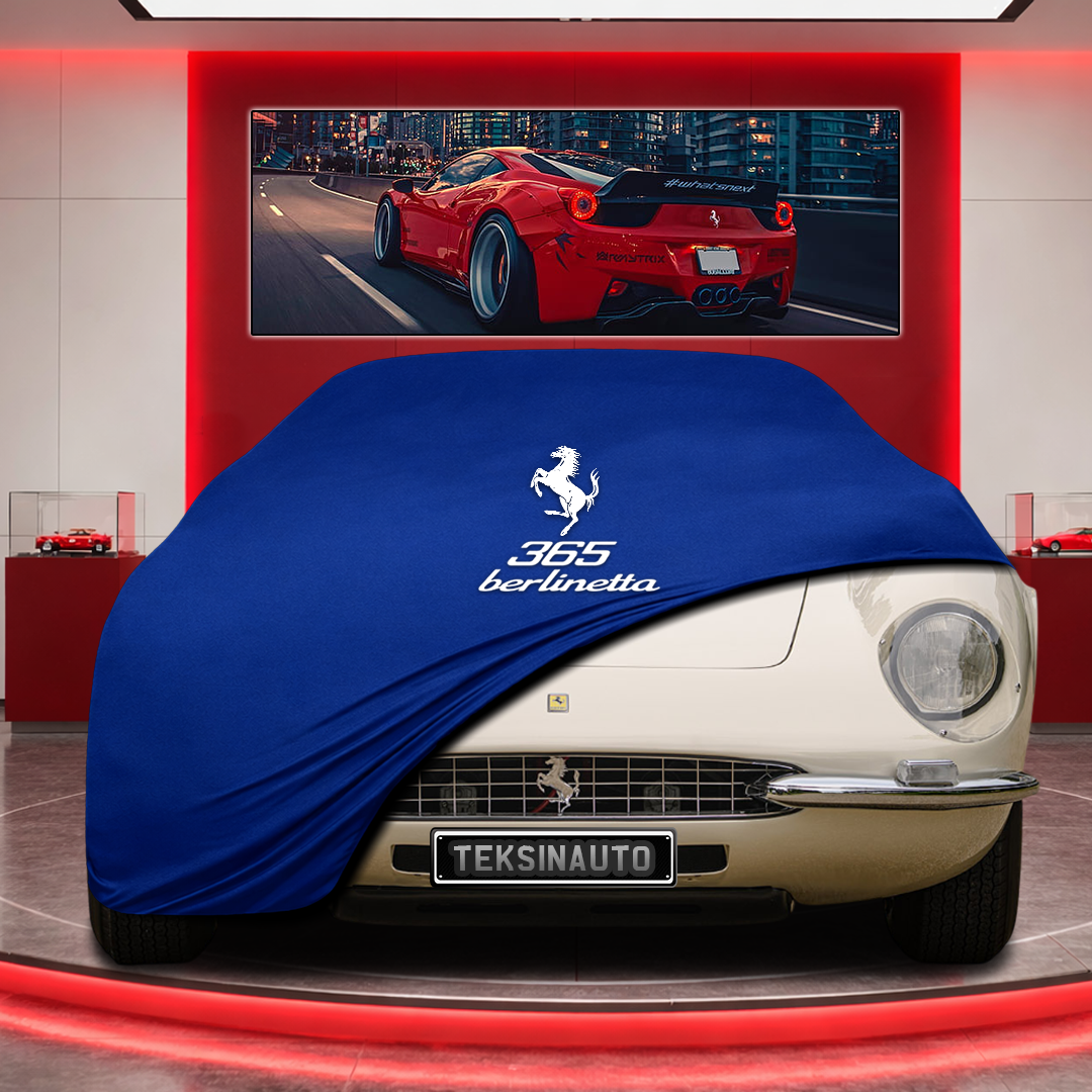 Ferrari 365 P Berlinetta Speciale Custom Fit Indoor Car Cover Soft Stretch Black Gray Blue Red Dust Protection Garage Cover Laser Cut + Bag