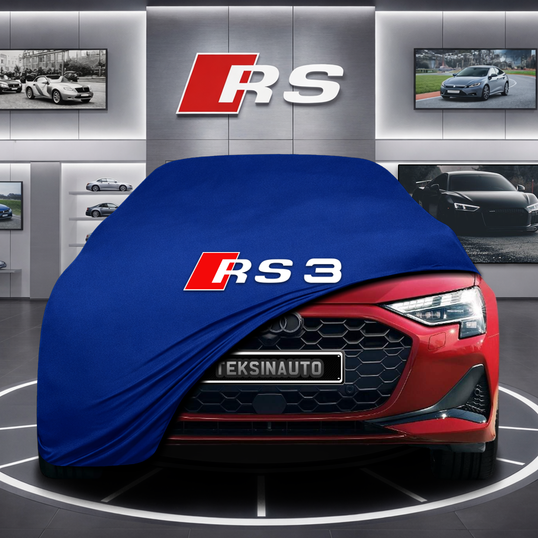 AUDİ A3 8Y Custom Fit Indoor Car Cover Soft Stretch Black Gray Blue Red Dust Protection Garage Cover Laser Cut + Bag