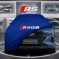 AUDİ Q8 E-TRON GE Custom Fit Indoor Car Cover Soft Stretch Black Gray Blue Red Dust Protection Garage Cover Laser Cut + Bag