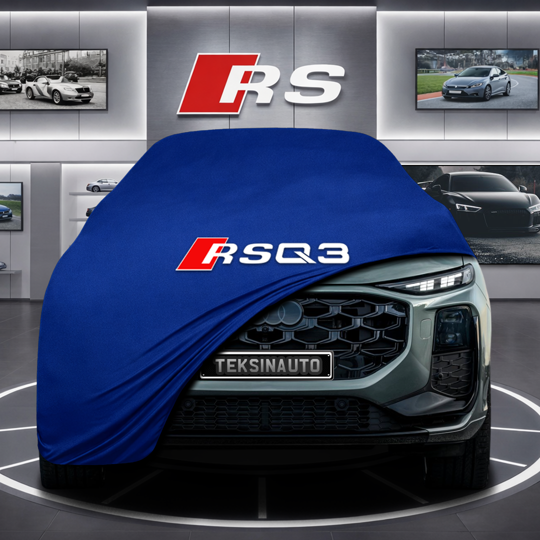 AUDİ Q3 FJ Custom Fit Indoor Car Cover Soft Stretch Black Gray Blue Red Dust Protection Garage Cover Laser Cut + Bag