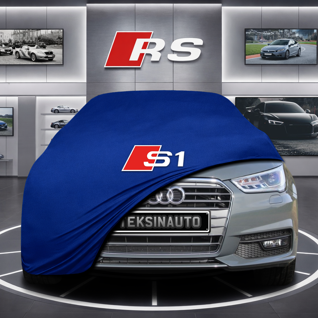 AUDİ A1 8X Custom Fit Indoor Car Cover Soft Stretch Black Gray Blue Red Dust Protection Garage Cover Laser Cut + Bag