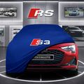 AUDİ A3 8Y Custom Fit Indoor Car Cover Soft Stretch Black Gray Blue Red Dust Protection Garage Cover Laser Cut + Bag