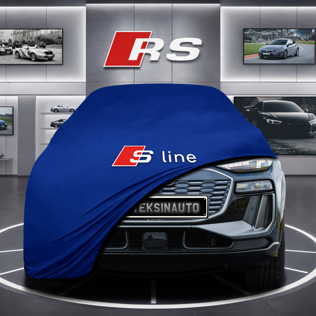 AUDİ Q6 GF E-TRON Custom Fit Indoor Car Cover Soft Stretch Black Gray Blue Red Dust Protection Garage Cover Laser Cut + Bag