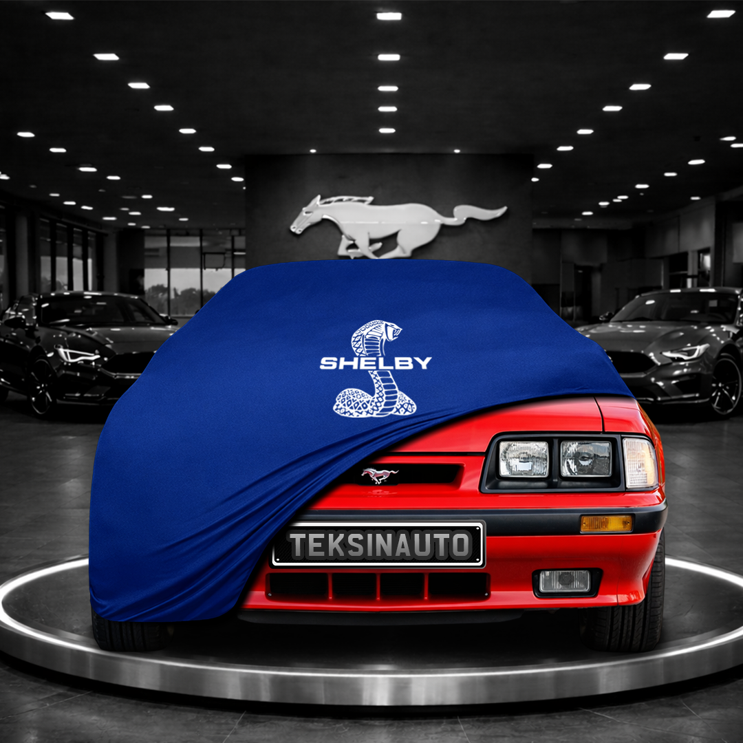 MUSTANG 3 1979-1993 Custom Fit Indoor Car Cover Soft Stretch Black Gray Blue Red Dust Protection Garage Cover Laser Cut + Bag