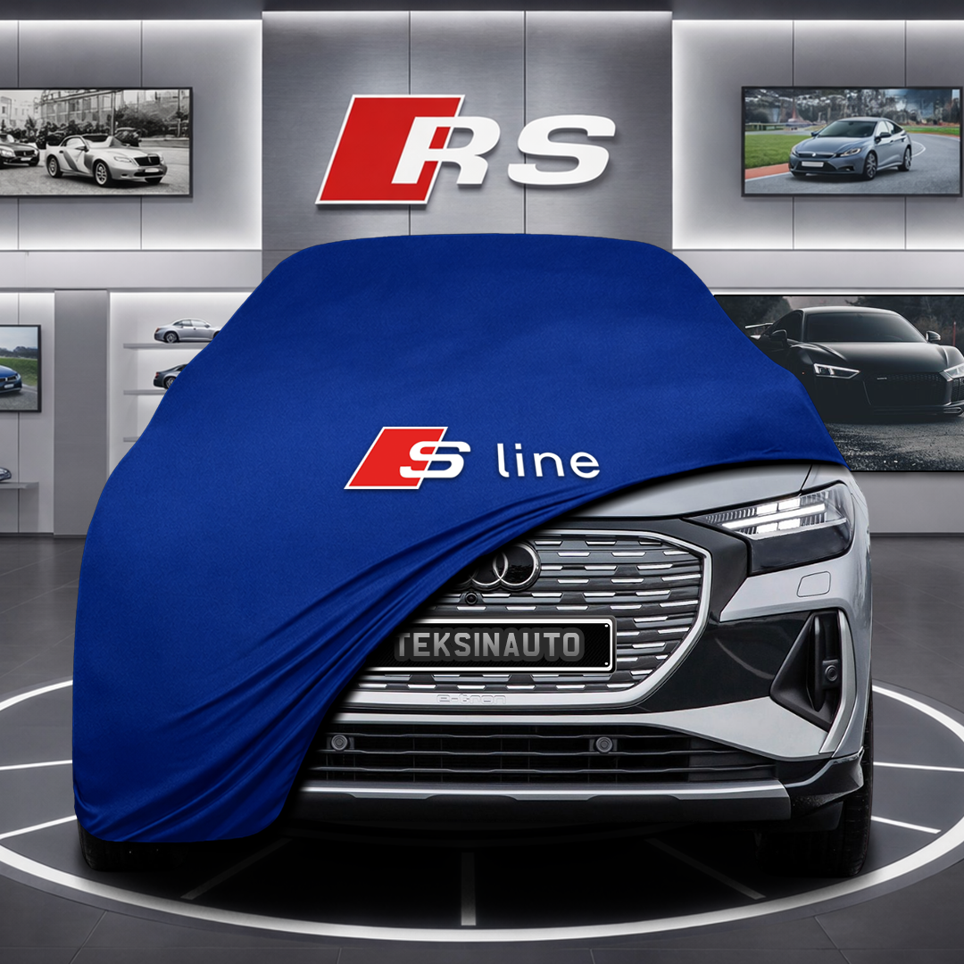 AUDİ Q4 E-TRON Custom Fit Indoor Car Cover Soft Stretch Black Gray Blue Red Dust Protection Garage Cover Laser Cut + Bag