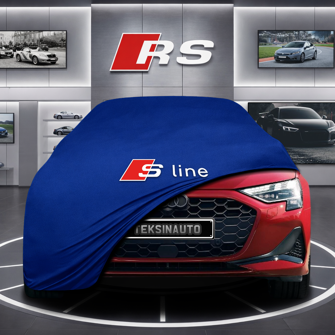 AUDİ A3 8Y Custom Fit Indoor Car Cover Soft Stretch Black Gray Blue Red Dust Protection Garage Cover Laser Cut + Bag