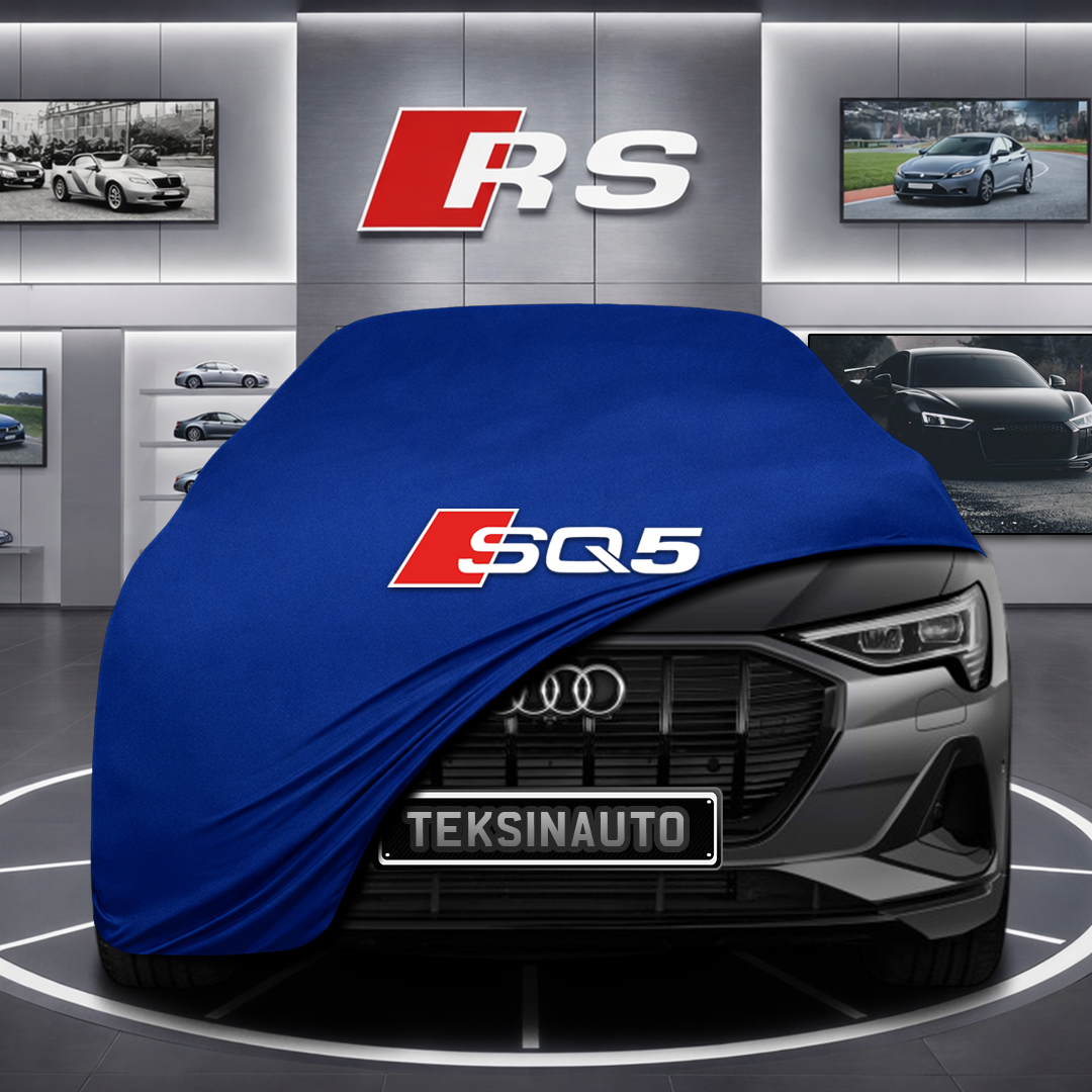 AUDİ Q5 E-TRON 2022- Custom Fit Indoor Car Cover Soft Stretch Black Gray Blue Red Dust Protection Garage Cover Laser Cut + Bag