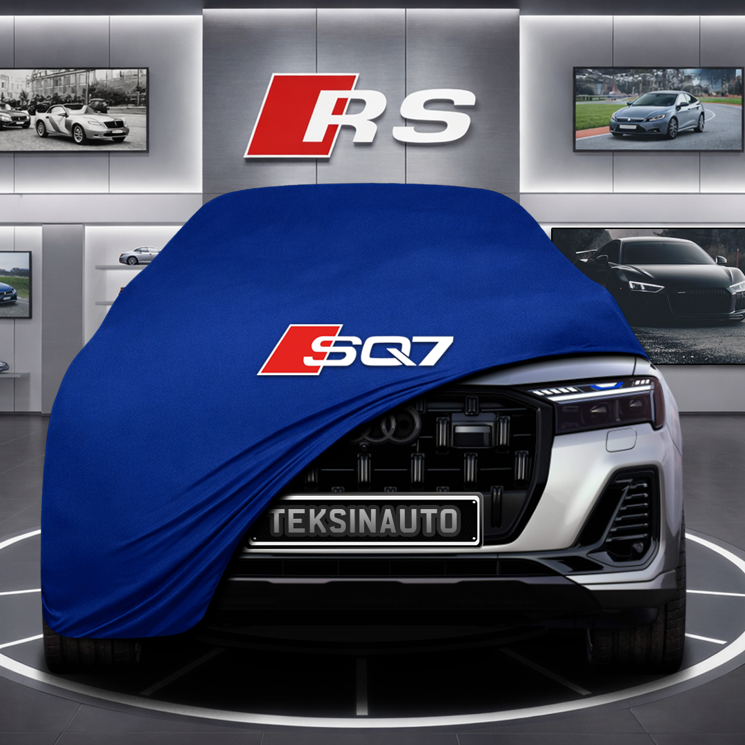 AUDİ Q7 4M 2024- Custom Fit Indoor Car Cover Soft Stretch Black Gray Blue Red Dust Protection Garage Cover Laser Cut + Bag