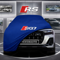 AUDİ Q7 4M 2024- Custom Fit Indoor Car Cover Soft Stretch Black Gray Blue Red Dust Protection Garage Cover Laser Cut + Bag