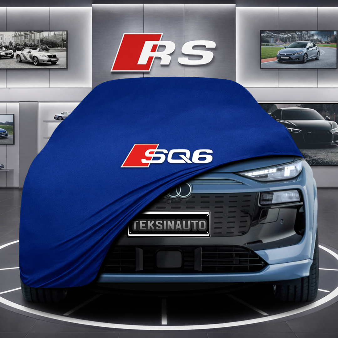 AUDİ Q6L GF E-TRON Custom Fit Indoor Car Cover Soft Stretch Black Gray Blue Red Dust Protection Garage Cover Laser Cut + Bag