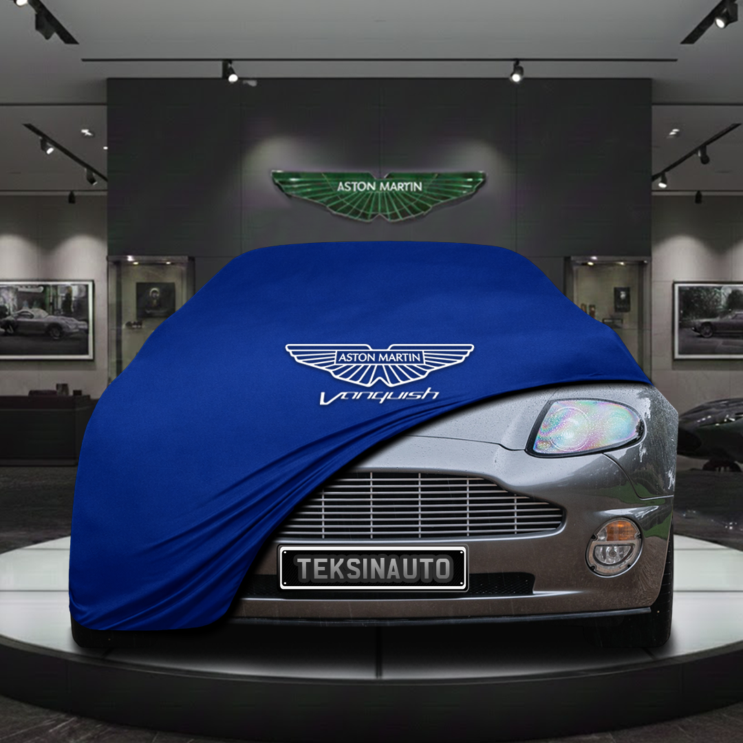 ASTON MARTİN V12 VANQUİSH 2001-2007 Custom Fit Indoor Car Cover Soft Stretch Black Gray Blue Red Dust Protection Garage Cover Laser Cut + Bag