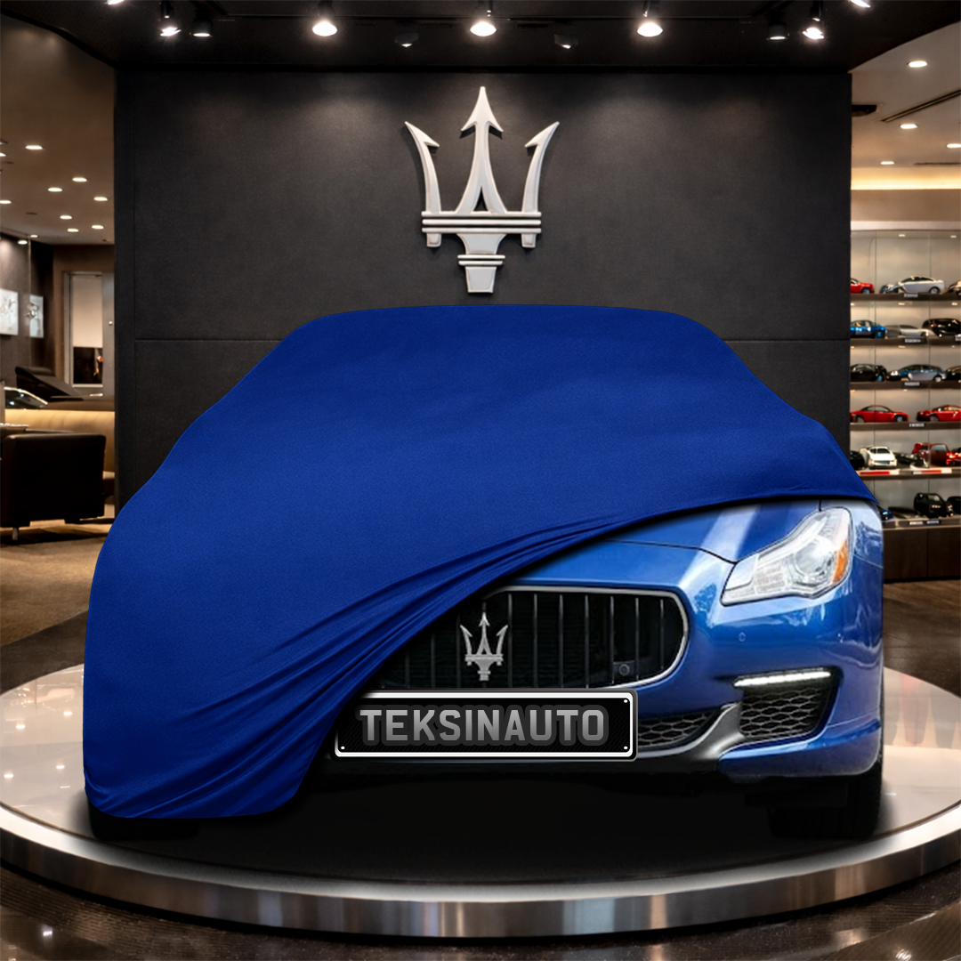 MASERATİ QUATTROPORTE M156 (2016-) Custom Fit Indoor Car Cover Soft Stretch Black Gray Blue Red Dust Protection Garage Cover Laser Cut + Bag