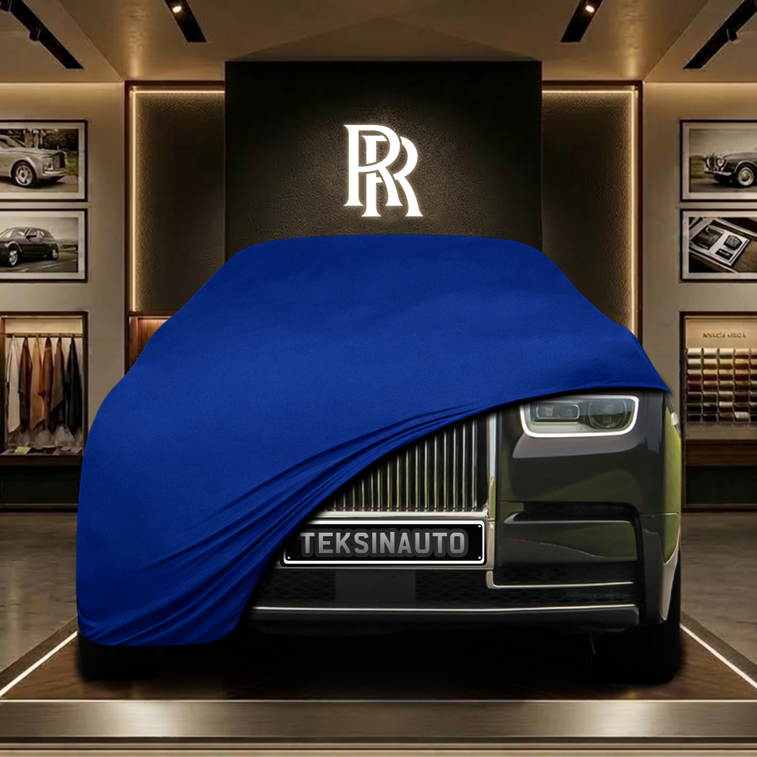Rolls Royce Phantom 8 Extended Wheelbase (2017-) Custom Fit Indoor Car Cover Soft Stretch Black Gray Blue Red Dust Protection Garage Cover Laser Cut + Bag