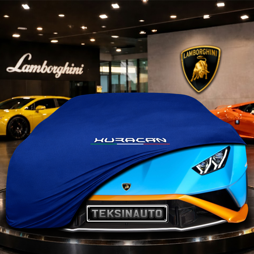 Lamborghini Huracan STO (2020-) Custom Fit Indoor Car Cover Soft Stretch Black Gray Blue Red Dust Protection Garage Cover Laser Cut + Bag