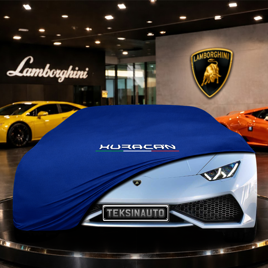 Lamborghini Huracan LP 610-4 (2014-2019) Custom Fit Indoor Car Cover Soft Stretch Black Gray Blue Red Dust Protection Garage Cover Laser Cut + Bag