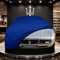 MASERATİ GHİBLİ AM115 (1967-1973) Custom Fit Indoor Car Cover Soft Stretch Black Gray Blue Red Dust Protection Garage Cover Laser Cut + Bag