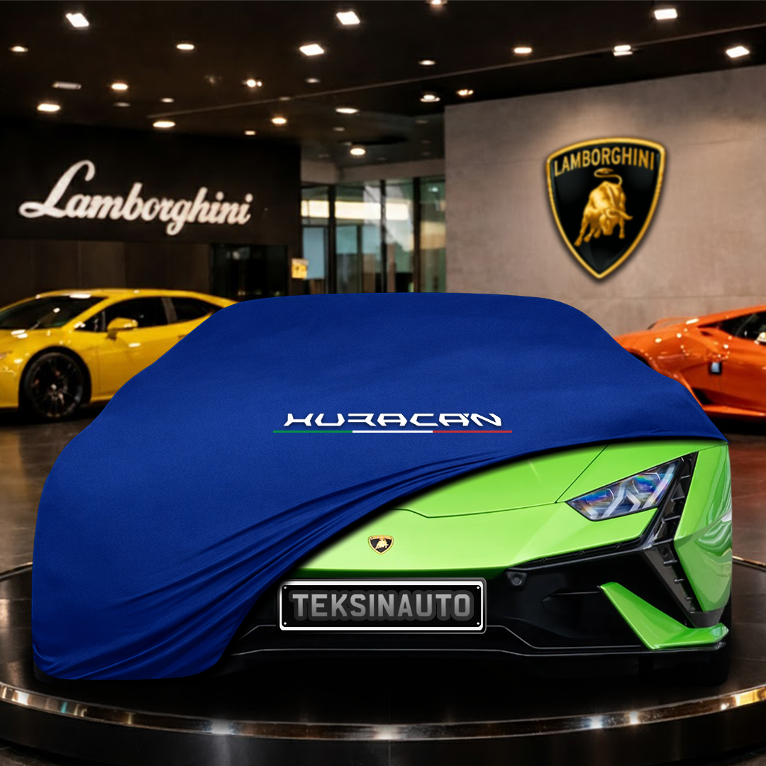 Lamborghini Huracan Tecnica (2022-) Custom Fit Indoor Car Cover Soft Stretch Black Gray Blue Red Dust Protection Garage Cover Laser Cut + Bag
