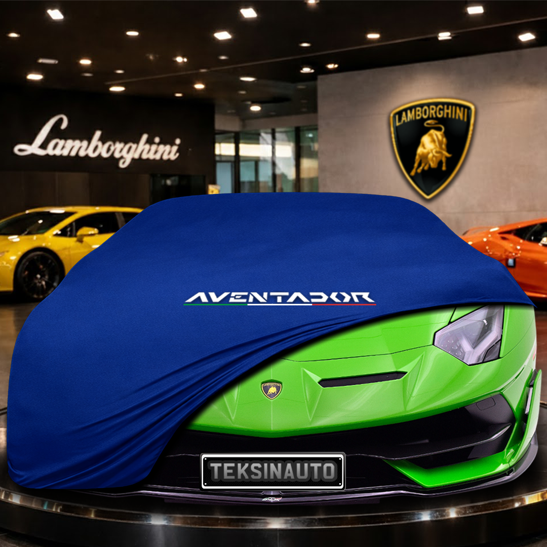 Lamborghini Aventador SVJ (2018-) Indoor Car Cover Custom Fit, Black, Gray, Blue, Red Color