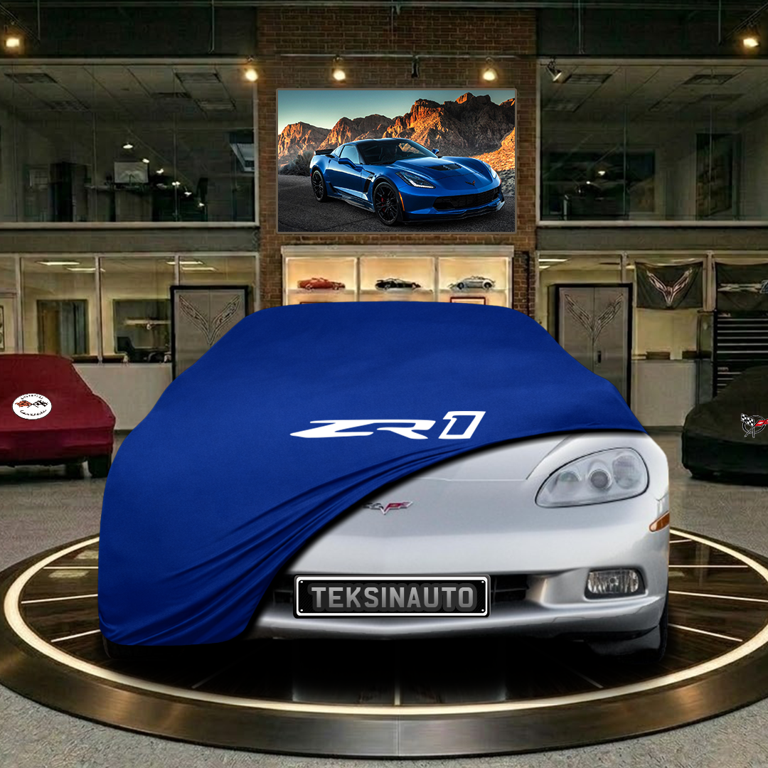 Corvette C6 (2004-2013) Custom Fit Indoor Car Cover Soft Stretch Black Gray Blue Red Dust Protection Garage Cover Laser Cut + Bag