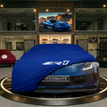 Corvette C7 (2014-2019) Custom Fit Indoor Car Cover Soft Stretch Black Gray Blue Red Dust Protection Garage Cover Laser Cut + Bag
