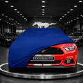 MUSTANG 6 2015-2023 Custom Fit Indoor Car Cover Soft Stretch Black Gray Blue Red Dust Protection Garage Cover Laser Cut + Bag