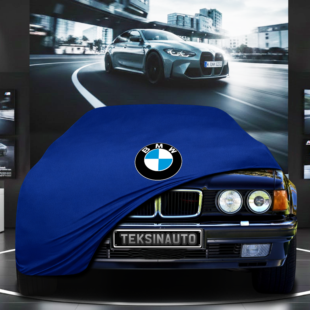 BMW 7 E32 (1986-1994) Custom Fit Indoor Car Cover Soft Stretch Black Gray Blue Red Dust Protection Garage Cover Laser Cut + Bag