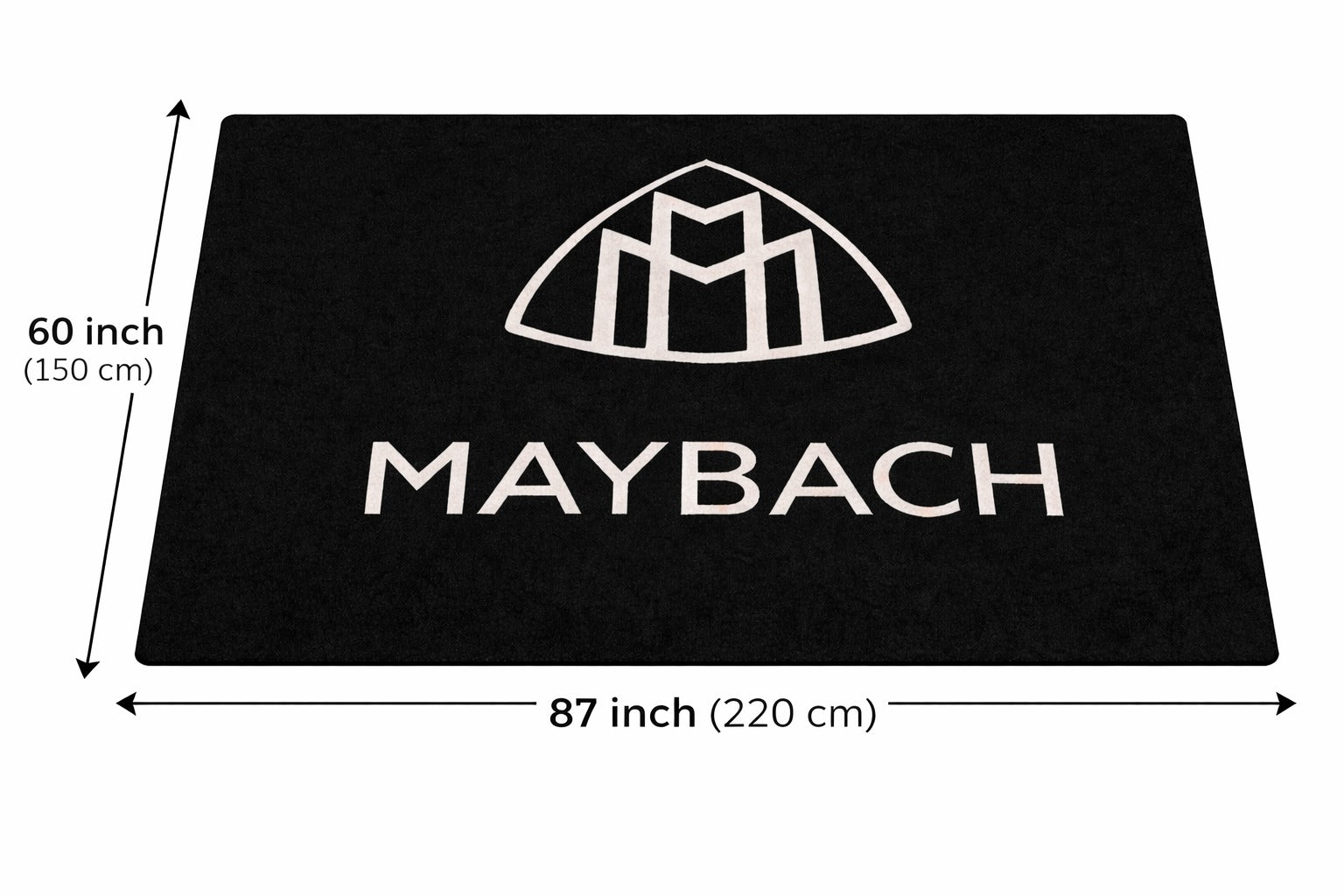 Mercedes Maybach Premium Luxury Rug (60x87) INCH (150x220) cm Home, Garage & Display Carpet Auto Area Carpet, Car Garage Decor,Car Floor Mat