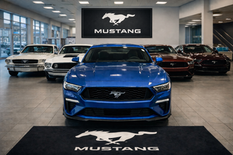 MUSTANG Premium Luxury Rug (60x87) INCH (150x220) cm Home, Garage & Display Carpet Auto Area Carpet, Car Garage Decor,Car Floor Mat