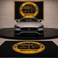 Mercedes Benz Affelterbach Premium Luxury Rug (60x87) INCH (150x220) cm Home, Garage & Display Carpet Auto Area Carpet, Car Garage Decor,Car Floor Mat