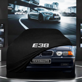 BMW 7 E38 SHORT (1994-2001) Custom Fit Indoor Car Cover Soft Stretch Black Gray Blue Red Dust Protection Garage Cover Laser Cut + Bag