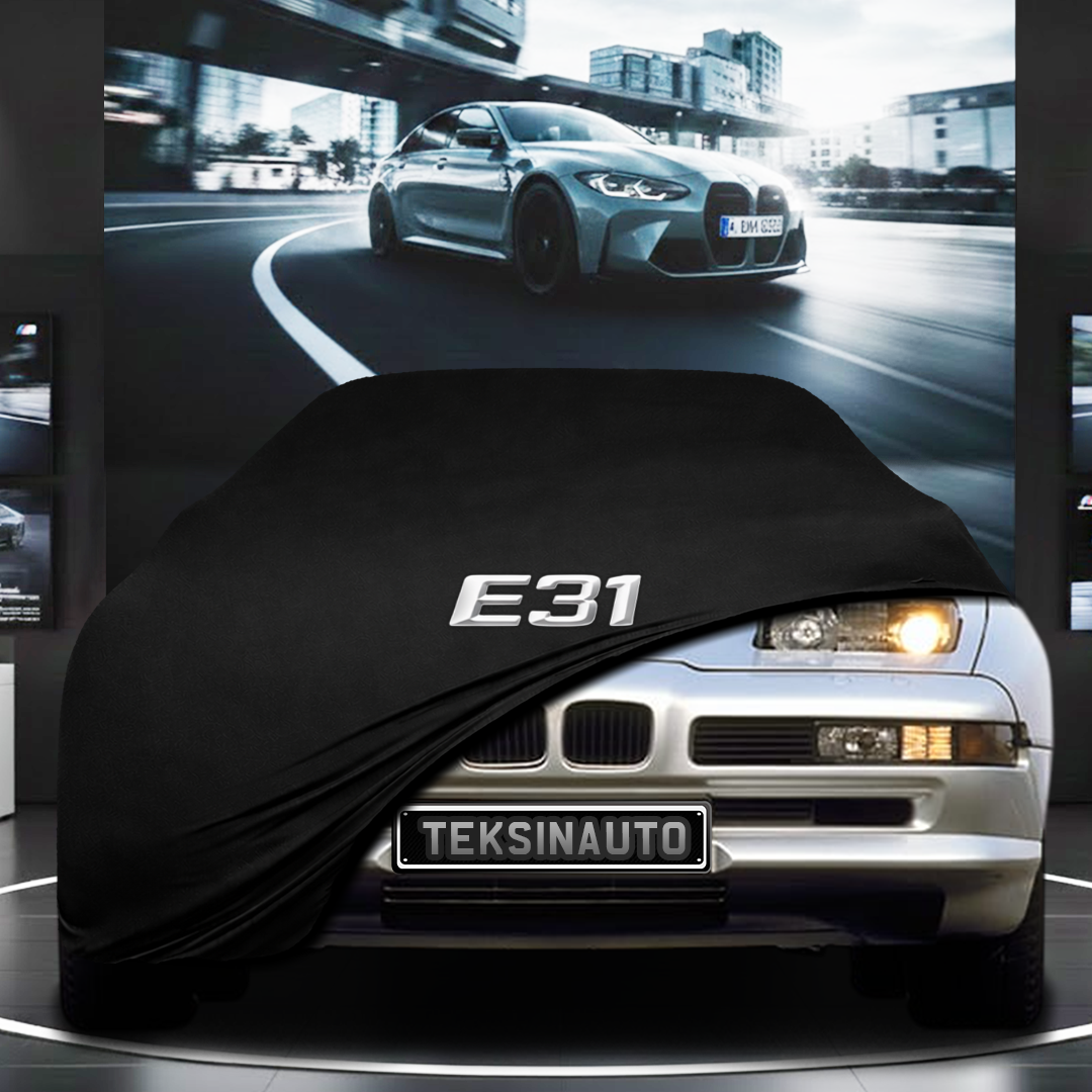 BMW 8 E31 (1990-1999) Custom Fit Indoor Car Cover Soft Stretch Black Gray Blue Red Dust Protection Garage Cover Laser Cut + Bag