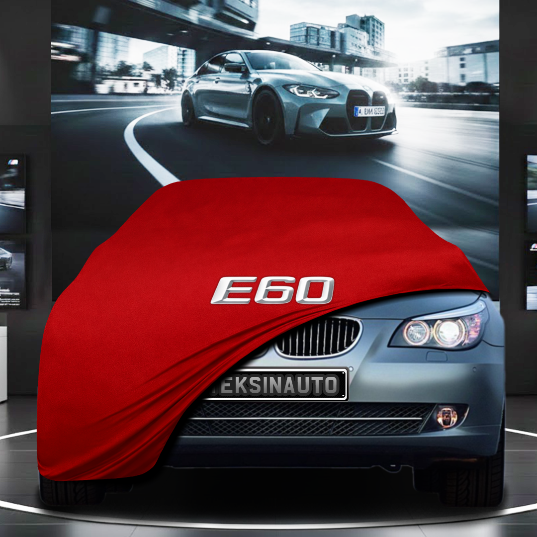 BMW E60 M5 (2003-2010) Custom Fit Indoor Car Cover Soft Stretch Black Gray Blue Red Dust Protection Garage Cover Laser Cut + Bag