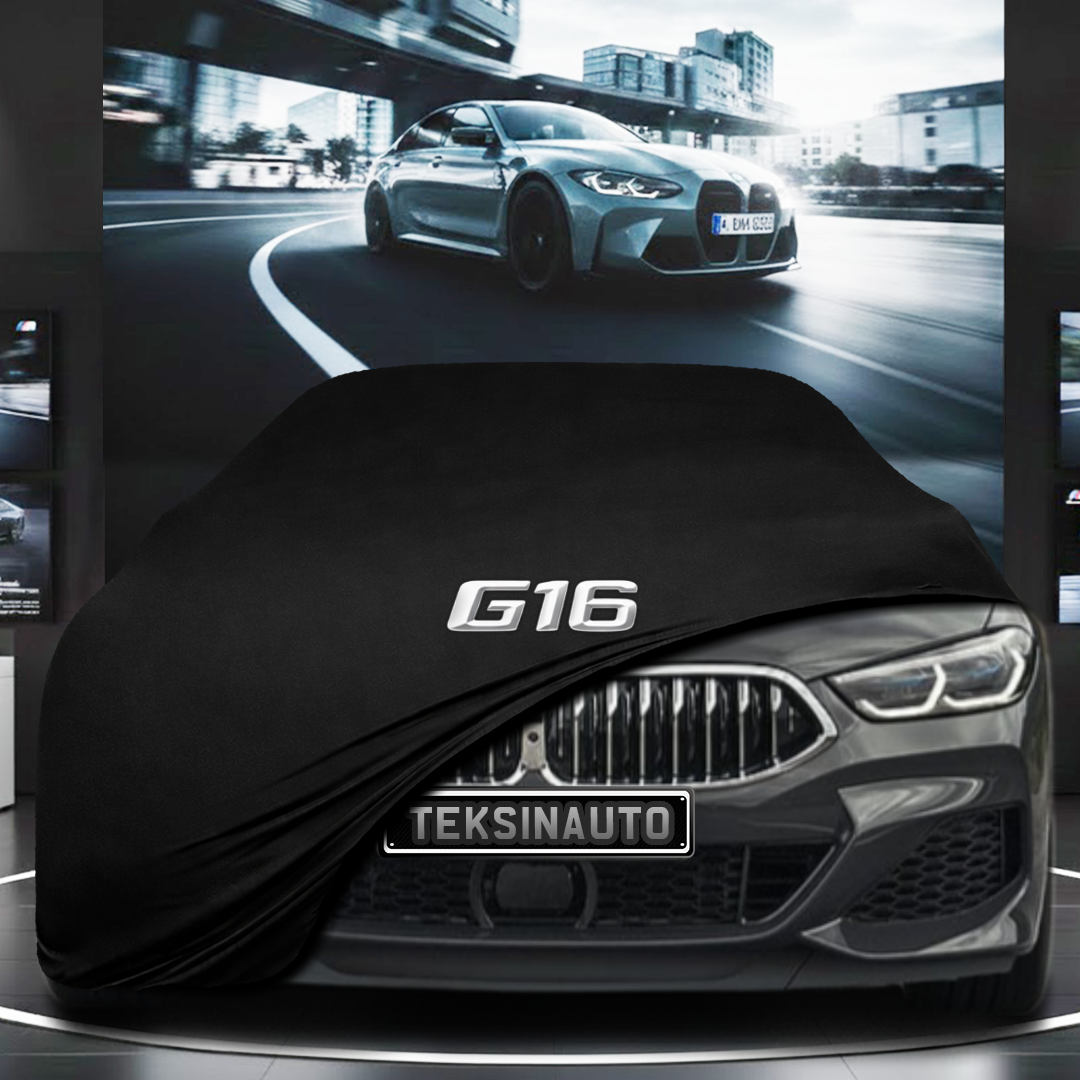 BMW 8 G16 GRANCOUPE (2018-) Custom Fit Indoor Car Cover Soft Stretch Black Gray Blue Red Dust Protection Garage Cover Laser Cut + Bag