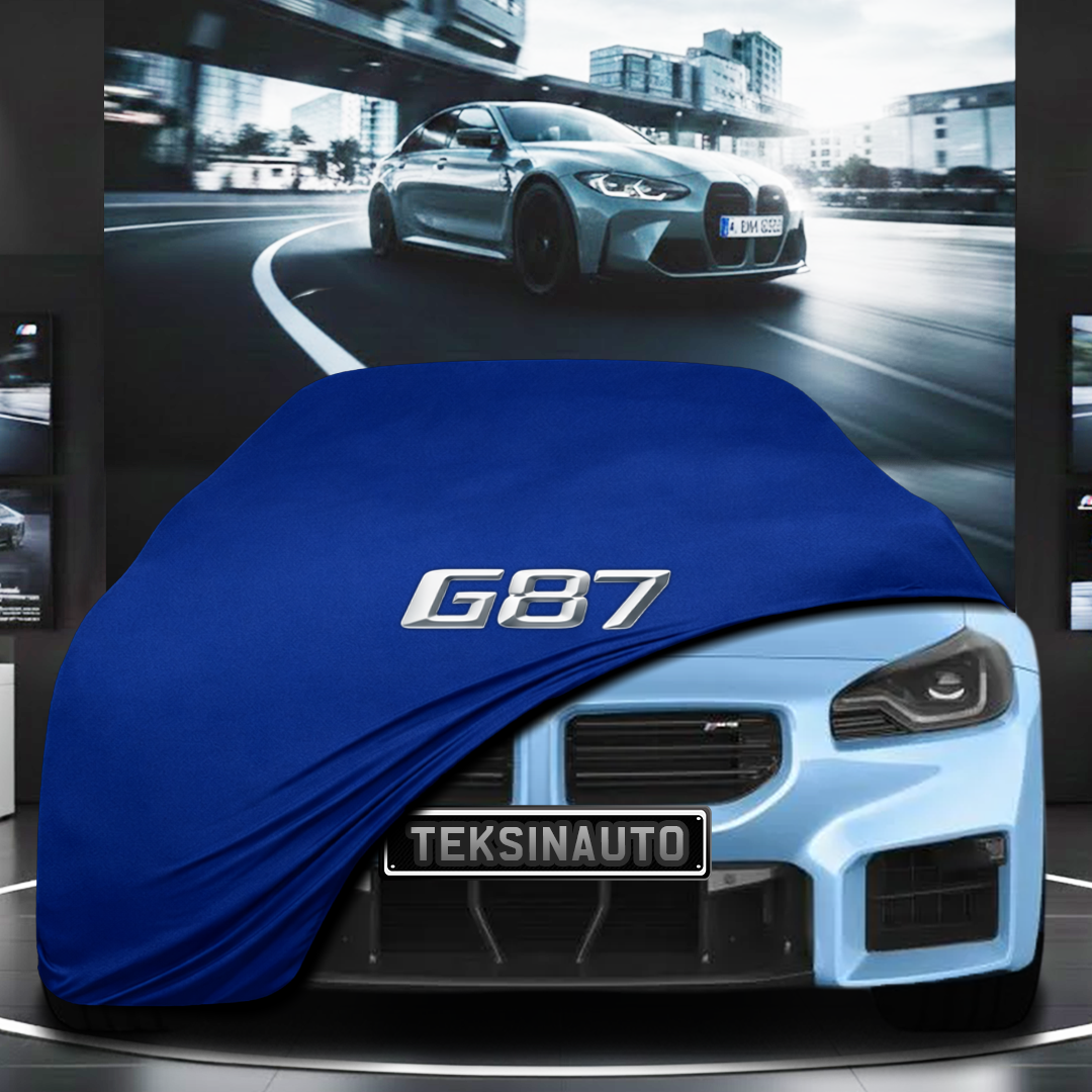 BMW 2 G87 M2 (2023-) Custom Fit Indoor Car Cover Soft Stretch Black Gray Blue Red Dust Protection Garage Cover Laser Cut + Bag
