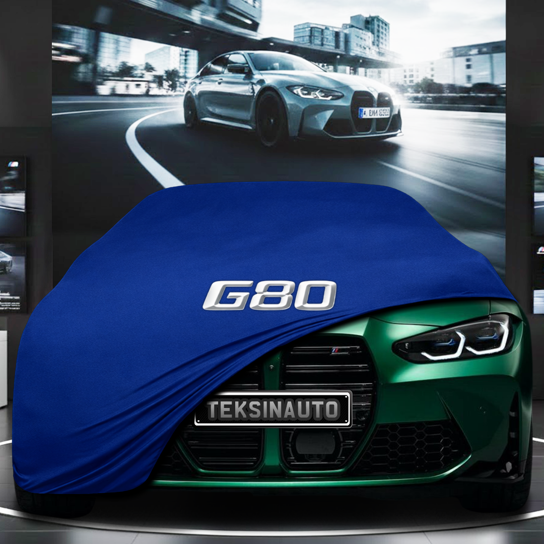 BMW G80 M3 (2019-) Custom Fit Indoor Car Cover Soft Stretch Black Gray Blue Red Dust Protection Garage Cover Laser Cut + Bag
