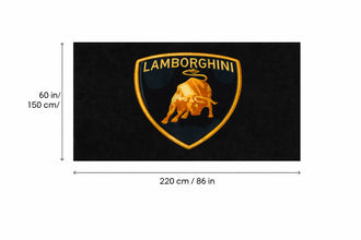 LAMBORGHINI Premium Luxury Rug (60x87) INCH (150x220) cm Home, Garage & Display Carpet Auto Area Carpet, Car Garage Decor,Car Floor Mat