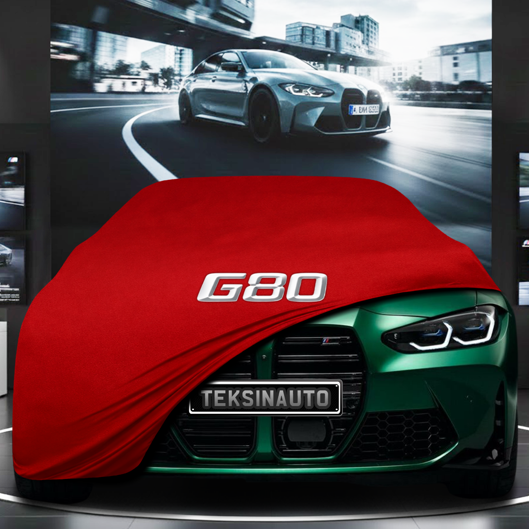 BMW G80 M3 (2019-) Custom Fit Indoor Car Cover Soft Stretch Black Gray Blue Red Dust Protection Garage Cover Laser Cut + Bag