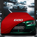 BMW G80 M3 (2019-) Custom Fit Indoor Car Cover Soft Stretch Black Gray Blue Red Dust Protection Garage Cover Laser Cut + Bag
