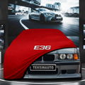 BMW 3 E36 COMPACT (1991-1998) Custom Fit Indoor Car Cover Soft Stretch Black Gray Blue Red Dust Protection Garage Cover Laser Cut + Bag