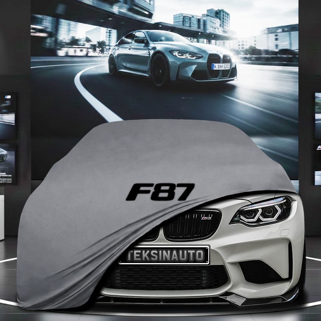BMW F87 M2 (2014-2021) Custom Fit Indoor Car Cover Soft Stretch Black Gray Blue Red Dust Protection Garage Cover Laser Cut + Bag