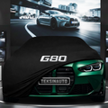 BMW G80 M3 (2019-) Custom Fit Indoor Car Cover Soft Stretch Black Gray Blue Red Dust Protection Garage Cover Laser Cut + Bag
