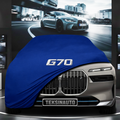 BMW 7 G70 (2023-) Custom Fit Indoor Car Cover Soft Stretch Black Gray Blue Red Dust Protection Garage Cover Laser Cut + Bag