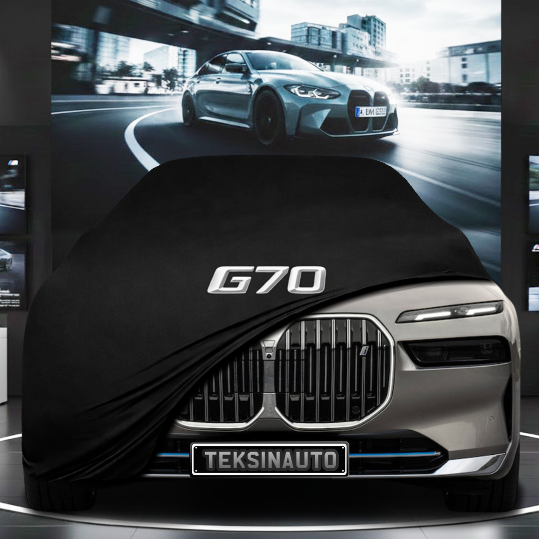 BMW 7 G70 (2023-) Custom Fit Indoor Car Cover Soft Stretch Black Gray Blue Red Dust Protection Garage Cover Laser Cut + Bag