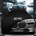 BMW 7 G70 (2023-) Custom Fit Indoor Car Cover Soft Stretch Black Gray Blue Red Dust Protection Garage Cover Laser Cut + Bag