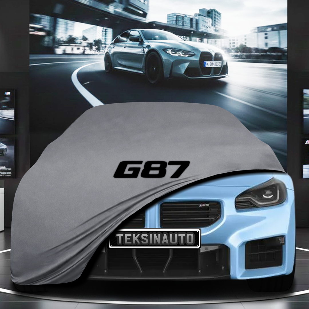 BMW 2 G87 M2 (2023-) Custom Fit Indoor Car Cover Soft Stretch Black Gray Blue Red Dust Protection Garage Cover Laser Cut + Bag