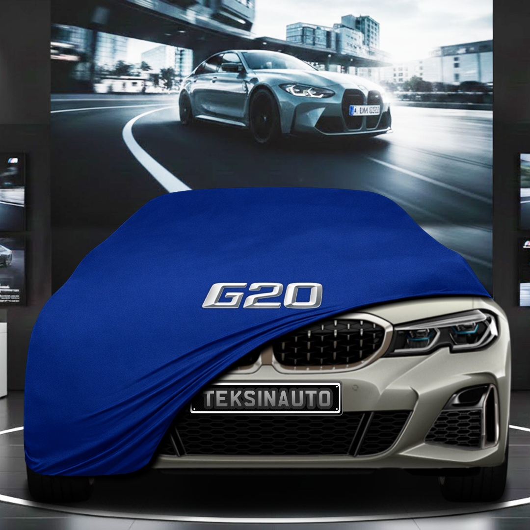 BMW 3 G20 SEDAN (2019-) Custom Fit Indoor Car Cover Soft Stretch Black Gray Blue Red Dust Protection Garage Cover Laser Cut + Bag