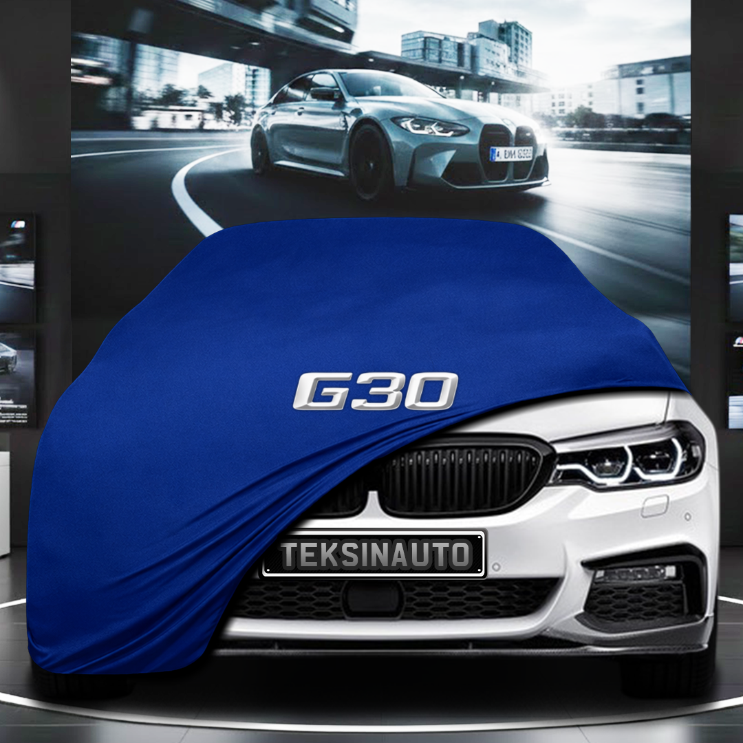 BMW 5 G30 (2016-) Custom Fit Indoor Car Cover Soft Stretch Black Gray Blue Red Dust Protection Garage Cover Laser Cut + Bag