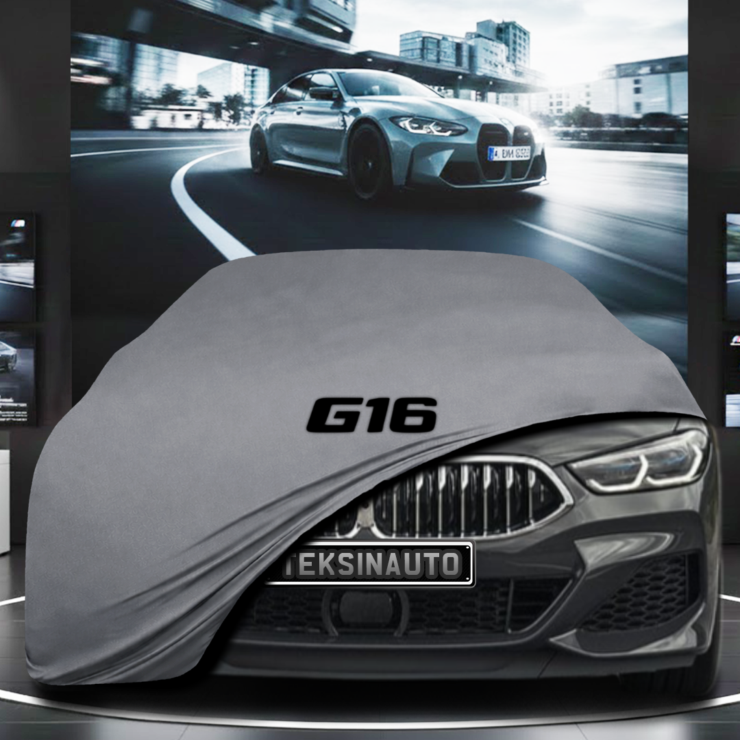 BMW 8 G16 GRANCOUPE (2018-) Custom Fit Indoor Car Cover Soft Stretch Black Gray Blue Red Dust Protection Garage Cover Laser Cut + Bag